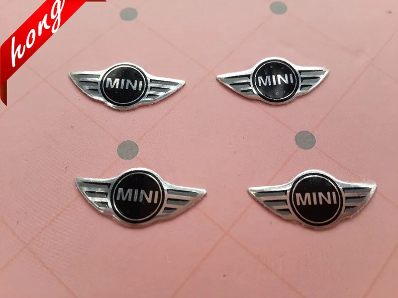 4pcs Free shipping 21mm*10mm MINI Car logo Auto Key Fob Emblem Badge