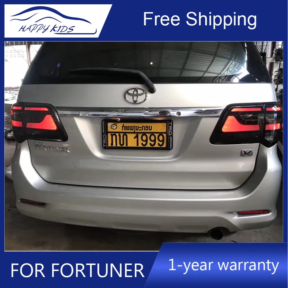 

Free ship by Ems High Quality Led Tail lights For Toyota Fortuner 12 Tail Light Fog lamp Rear Lamp DRL+Brake+Park+Signal lights