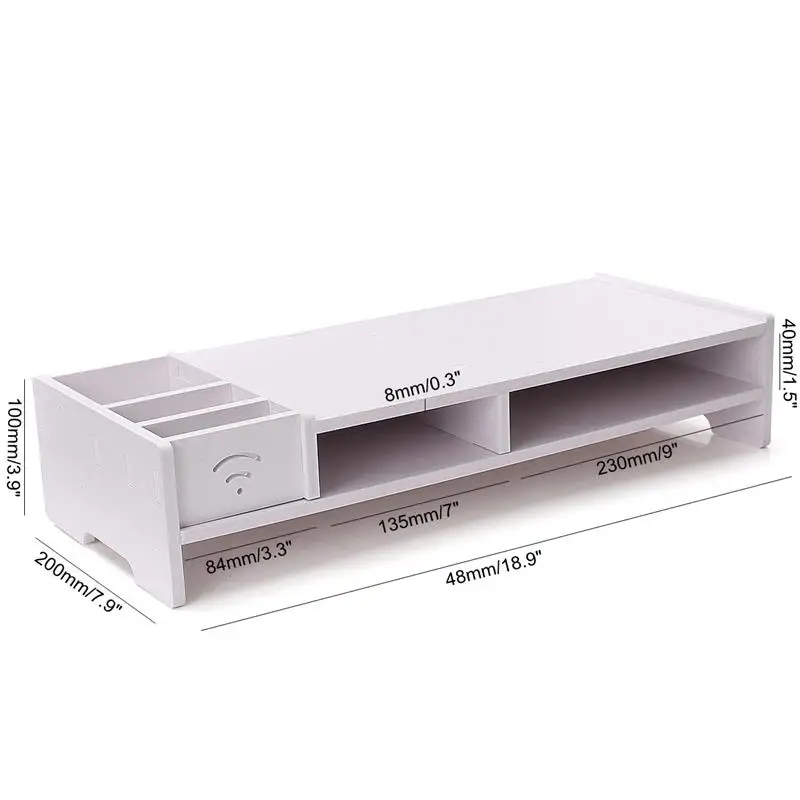 متعددة وظيفة شاشة كمبيوتر سطح المكتب حامل رصد الناهض الكمبيوتر شاشة الناهض رف خشبي حامل اللابتوب حامل للمحمول التلفزيون