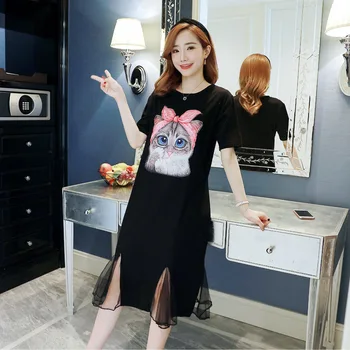 

Maternity Spring new fashion short-sleeved slim T-shirt cotton pregnant women breastfeeding dress pregnancy clothes vestidos