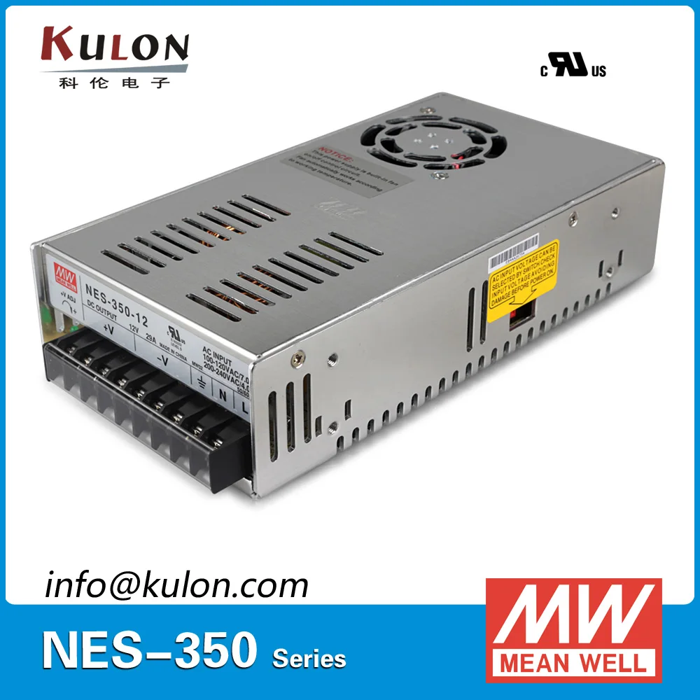 

Original MEAN WELL NES-350-12 AC to DC single output 350W 29A 12V Meanwell Power Supply NES-350