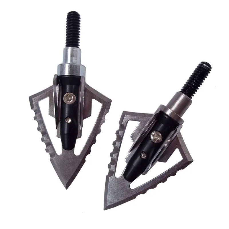 6/12 100 Grain Archery Fixed Blades Broadheads Sharp Arrowheads Arrow Points  For Arrow Outdoor Shooting Sports Accessories - AliExpress