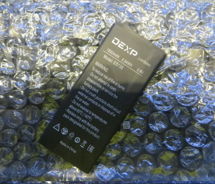 3.8V batteries Rechargeable Li-ion Li-polymer Built-in lithium polymer battery for Dexp es 135 1800 mah | Электроника
