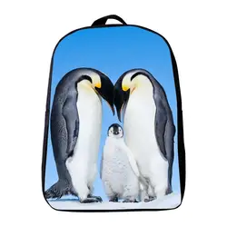 Новинка 2017 года 12 дюйм(ов) Оксфорд печати животного Пингвин детский сад рюкзак мини Школьный для инфантильных, маленькие дети Детские ранцы
