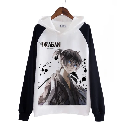 [Сток] аниме Noragami Yato Yukine печатных Косплей флис Толстовка S-XXL Зимний пуловер Топ Футболка унисекс