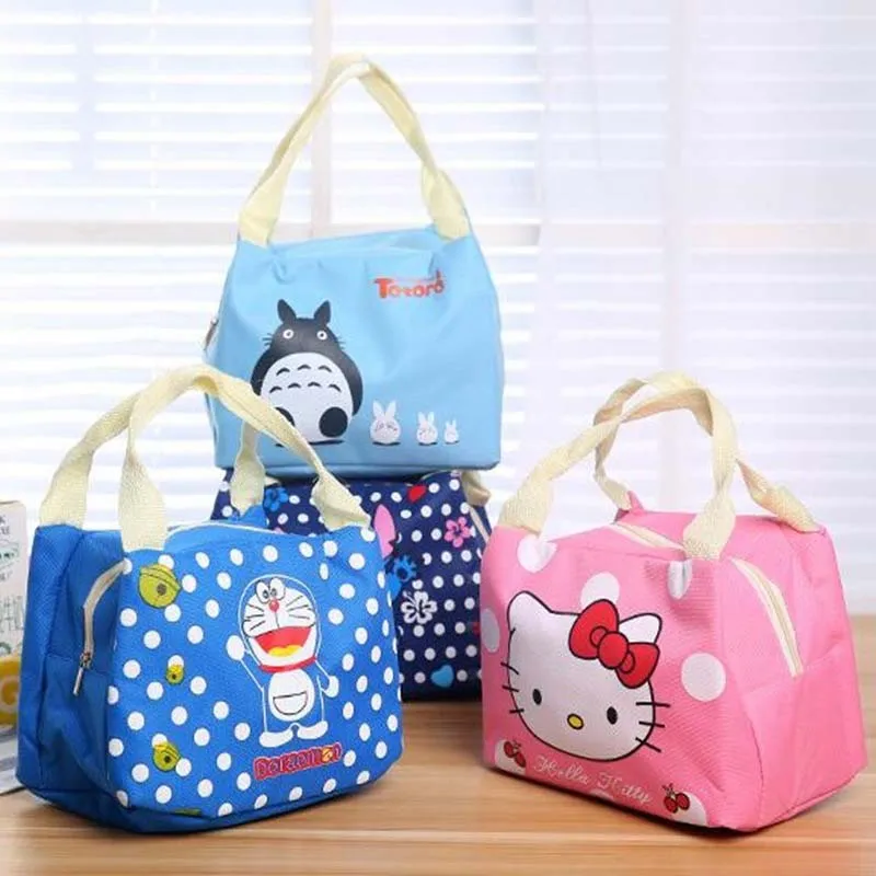 

Waterproof Cartoon Portable Insulated Oxford Cloth Food Picnic Bags For Women Children Men Cooler Bag Refrigerator Thermo Bag