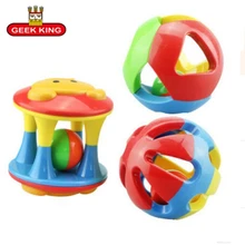 3PCS/Set Lovely Funny Baby Rattles Plastic Music Novelty Hand Shake Bell Ring Early Learning Educational Toys Rattles toys