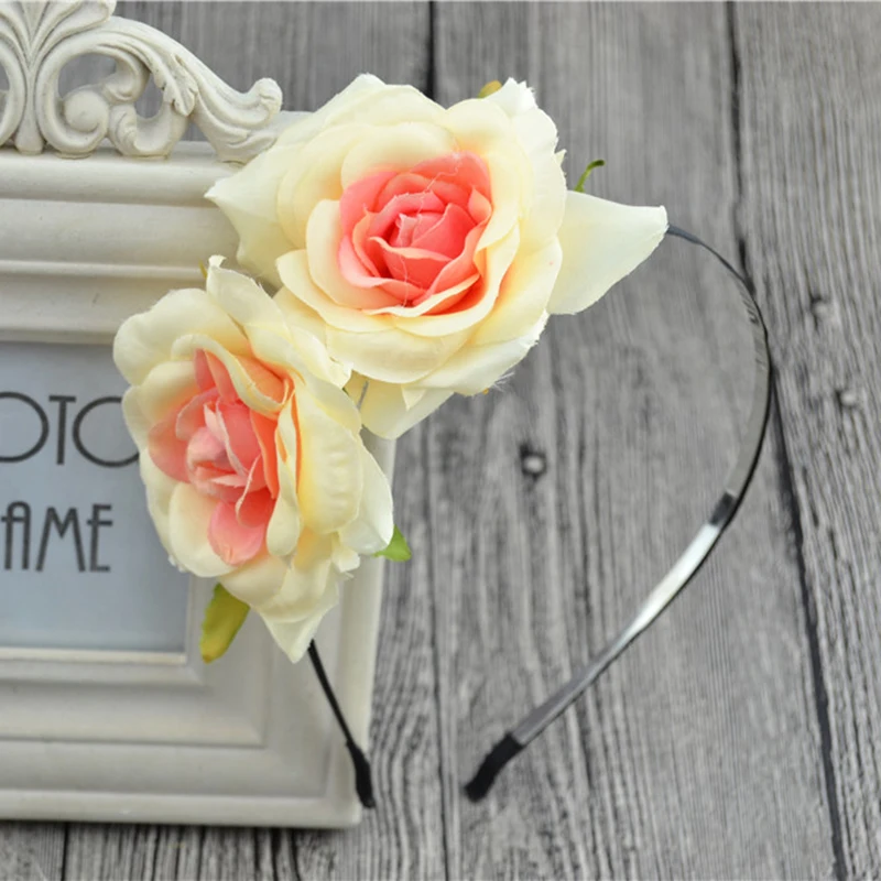 

New Flower Hair Band Headband Baby Hair Accessories Children Accessories Girls Metal Hair Accessories