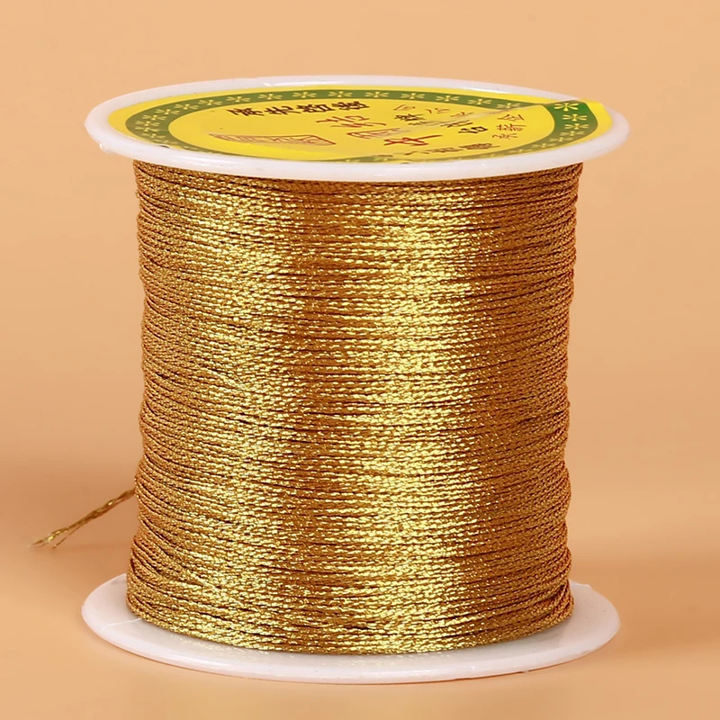 Ручная работа серебро/Золотой Цвет Китайский узловой шнур для шнура для DIY инструмент для рукоделия ручная строчка