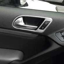 Автомобильные аксессуары, которые подходят для vw Tiguan 2010 2011 2012 2013 нержавеющая сталь накладка на внутреннюю дверную ручку Отделка наклейки