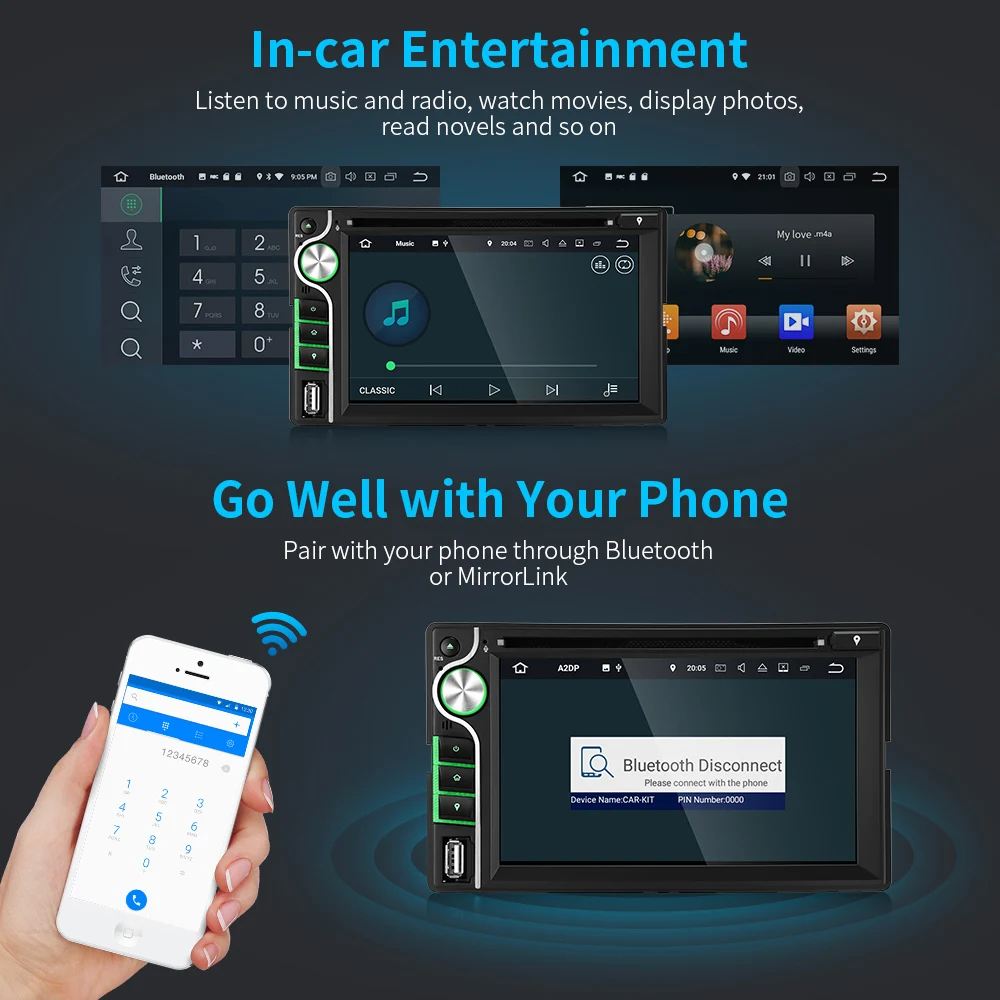 Sale Clearance! ZEEPIN WH6503 Car Head Unit GPS Receiver 4GB+16GB 6.2-inch Disc Reader Audio Bluetooth Android 8.0 Car DVD Player 6 Sale Clearance! ZEEPIN WH6503 Car Head Unit GPS Receiver 4GB+16GB 6.2-inch Disc Reader Audio Bluetooth Android 8.0 Car DVD Player 6