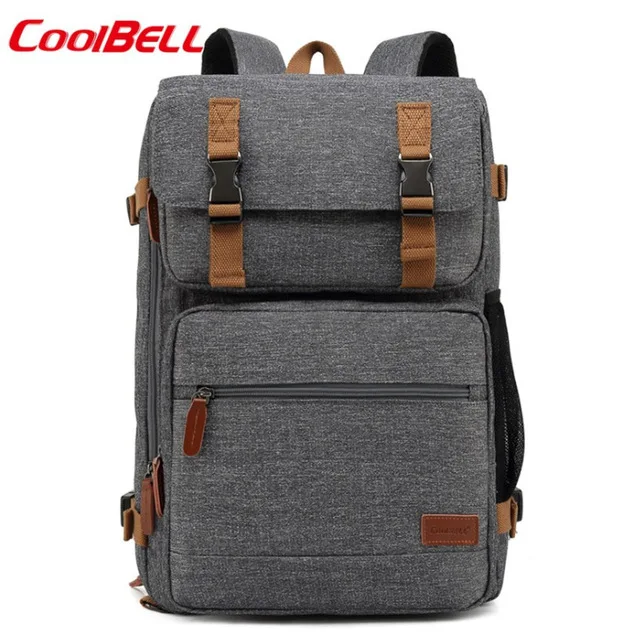COOLBELL рюкзак Водонепроницаемый рюкзак для ноутбука 17,3 дюймов Сумка для ноутбука дорожная сумка Модный повседневный деловой рюкзак - Цвет: GREY