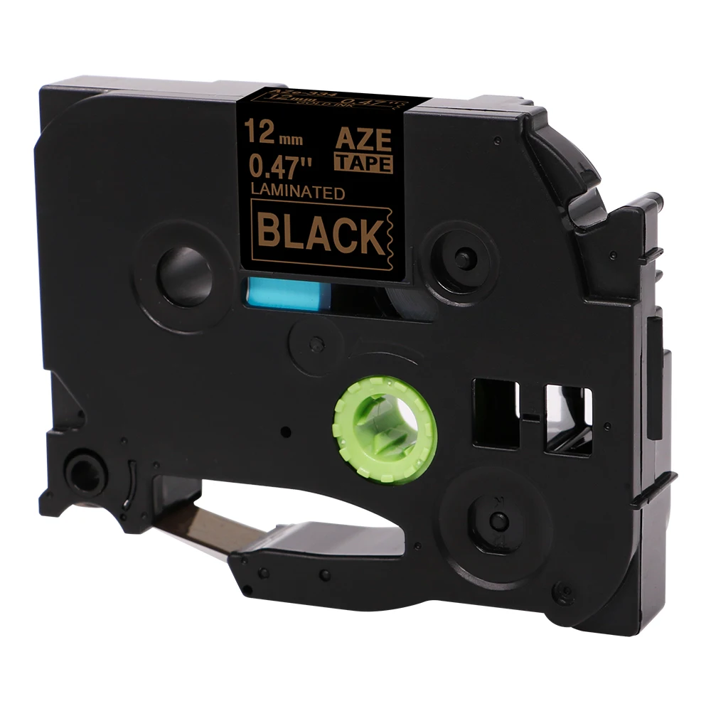 Совместимость для принтера Brother P touch TZe label 334 TZ Gold on Black Label maker пишущая машинка 12