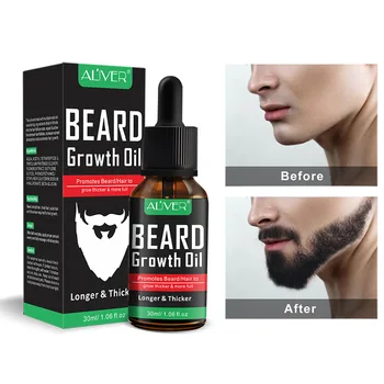 

ALIVER Natural Beard Growth Oil Essential Fuller Thicker Beard Organic Mustache Softener Beard Care Products TSLM1