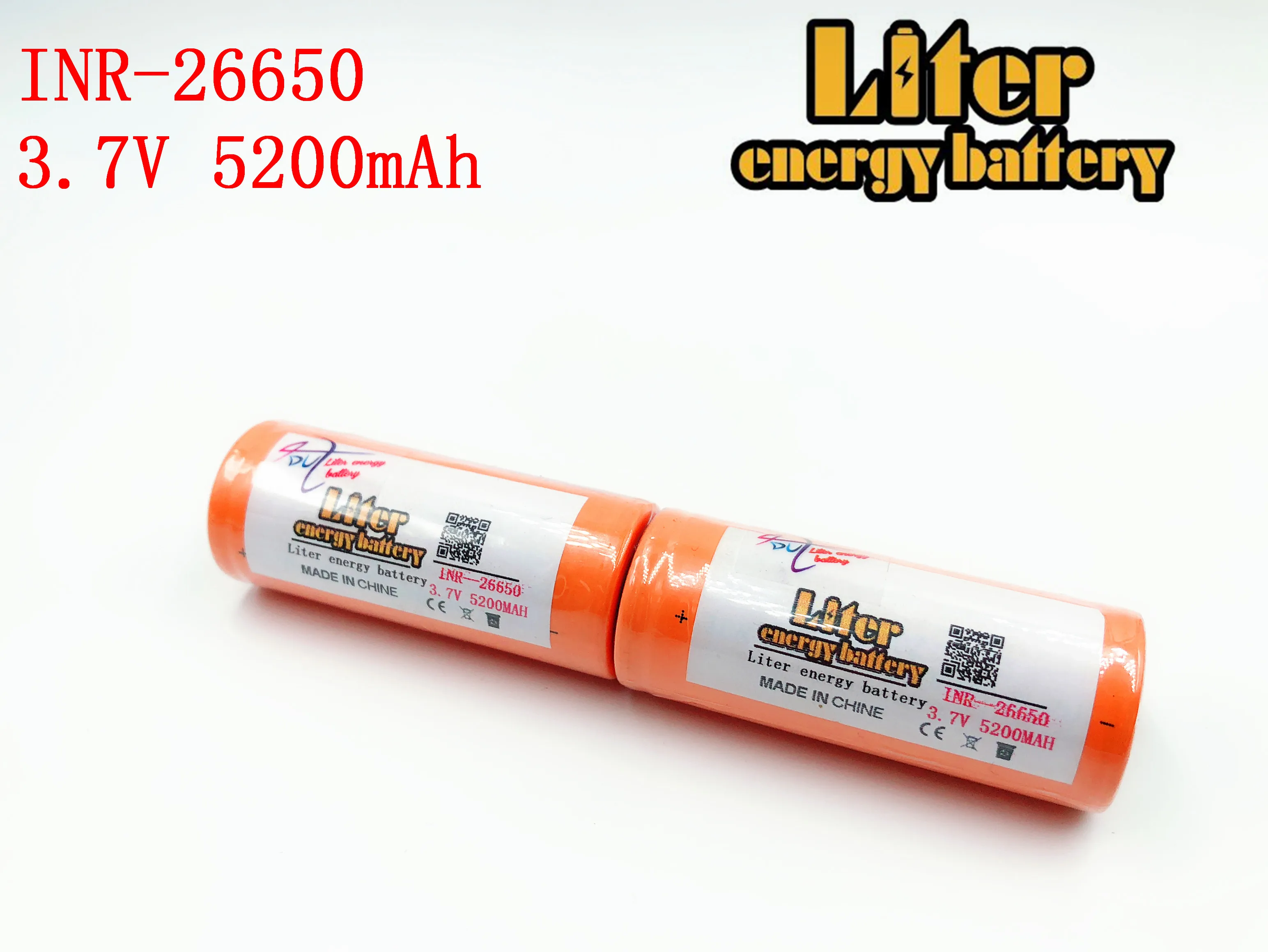 26650 rechargeable battery 26650A lithium 3.7V 5200mA 26650-50A blue. Suitable for flashlight | Электроника