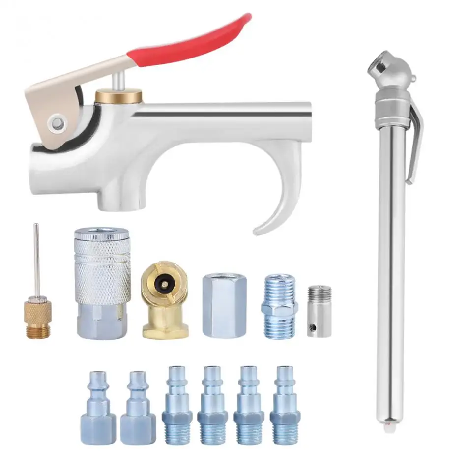 Buy 14pcs/set Air Compressor Tool Kit Tire Chuck Hose