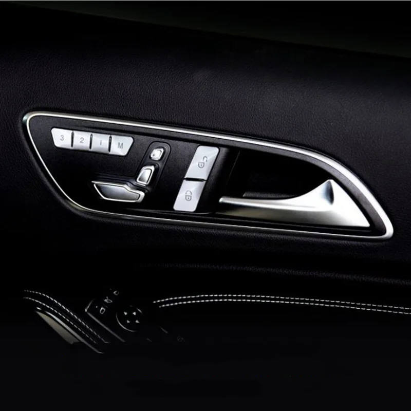 

Car Door Memory Seats Lock Unlock Adjust Switch Button Cover Sticker For Mercedes Benz GLA 200/CLA/GLK/GLE/CLS/GL/ML A/B/E Class