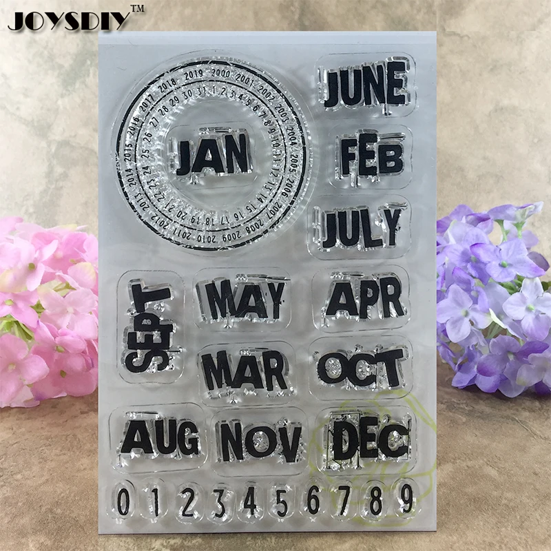 Day Calendar Monthly Calendar Scrapbook DIY photo cards account rubber