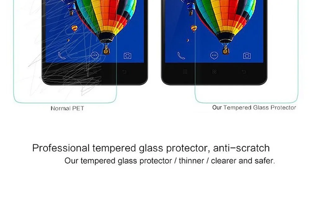 Защитное стекло закаленное 2.5D для Lenovo A2020 A319 K900 S820 A5000 S858 Vibe B S930 A616 K6|Защитные