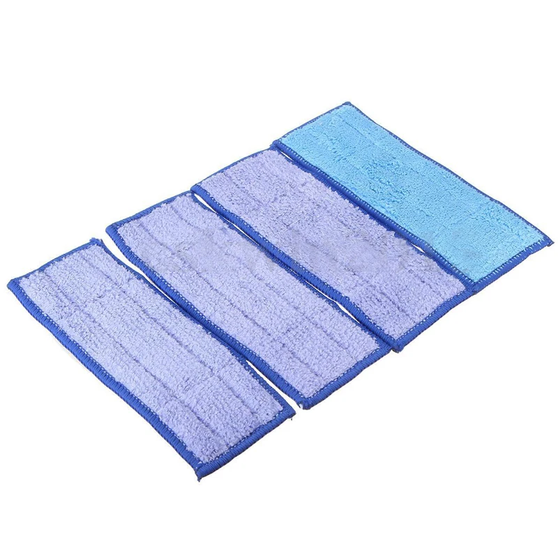 

New 4pcs/Set Reusable Microfiber Mopping Pads Dry Wet Replacment Cleaning Cloth for iRobot Braava Jet 240 18.5x7cm