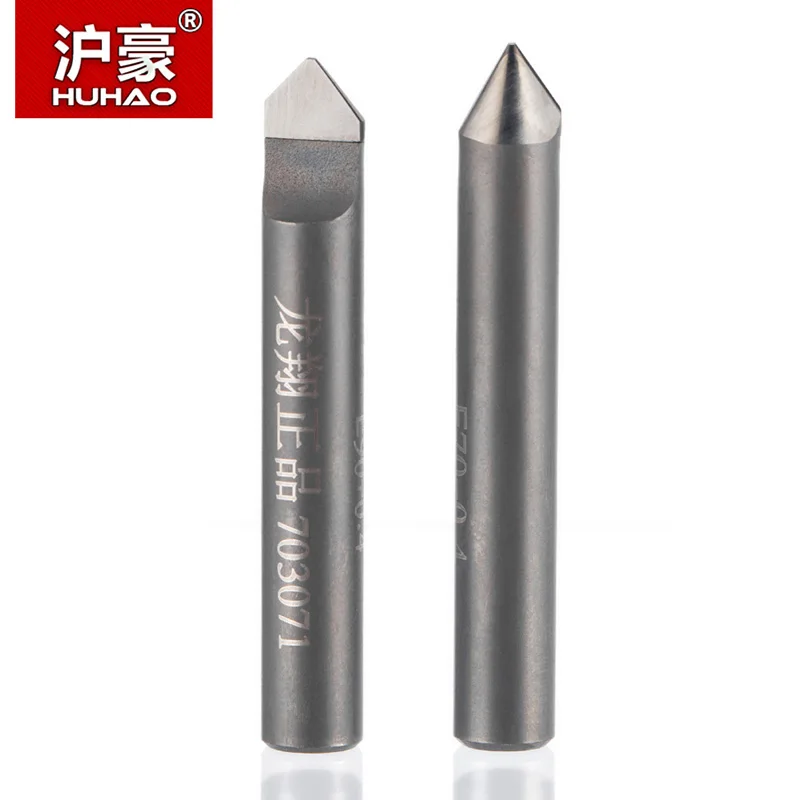 

HUHAO 1pc 6mm HSS Router End Mill Diamond PCD Tools Stone Hard Granite Cutting Engraving Bits 70 90 Degree CNC Cutter for Marble