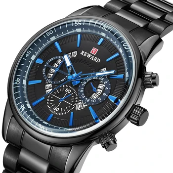 

2019 New Military Watch Men Fashion Casual Sport Watch Luminous Calendar Clock Men Stainless Steel Strap Quartz Wristwatch Men