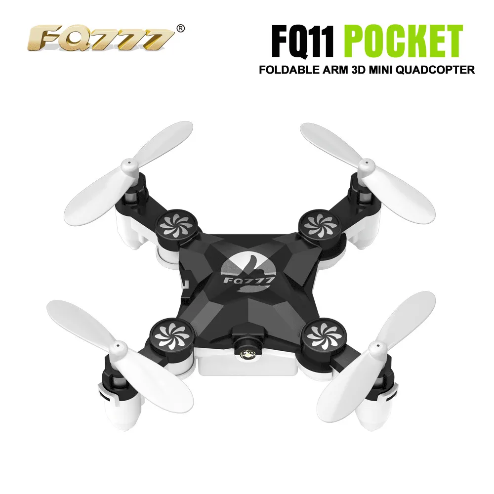 FQ777 RC Drone Dron Mini Pocket Quadcopter 2.4G 4CH 6-axis Gyro Headless Mode Flying Helicopter 3D Unlimited Flip RTF Drones | Игрушки и