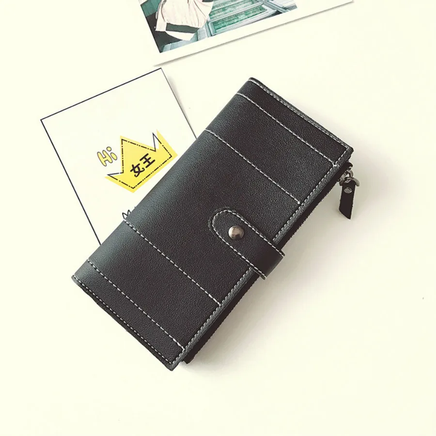 

Fashion Women Long Purse PU Leather Large Phone Bag Hasp Coin Card Holders Female Wallet Clutch for girls ladies