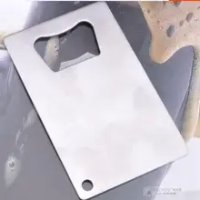 Товары для дома из нержавеющей стали, портативная открывалка для пивных бутылок в форме карты, 10 шт./лот