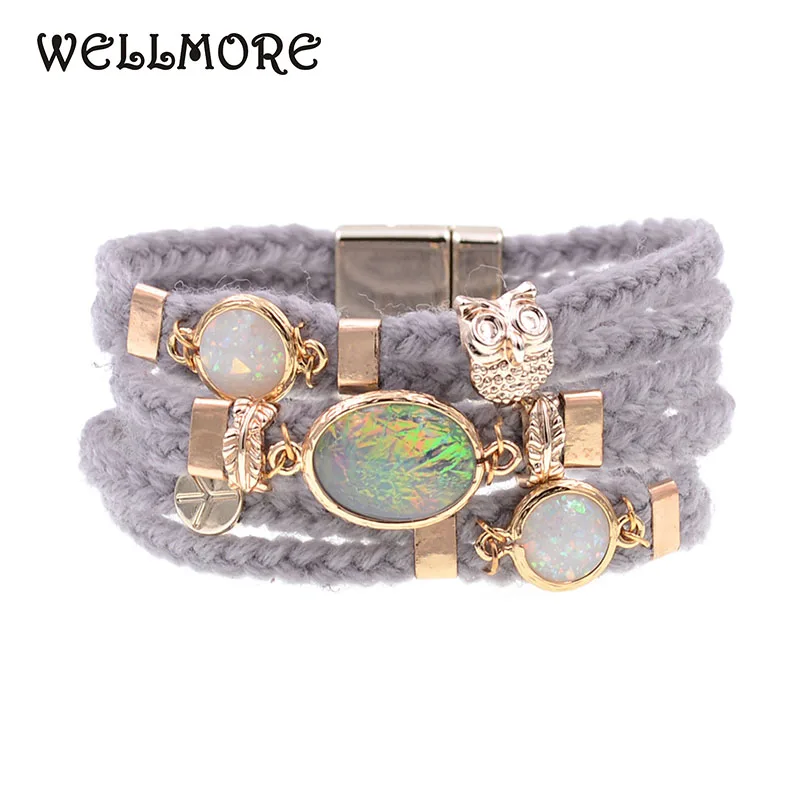 

WELLMORE women bracelets bohemia charm bracelets for women fashion jewelry drop shipping