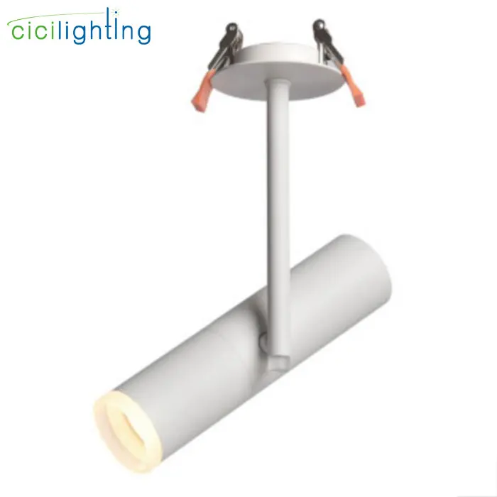 Luzes de Teto Resessed para Shopping Loja de Roupas Modern Led Downlights 2018 New Black White Led Bar Mostrar Holofotes 8 Luzes embutidas de LED