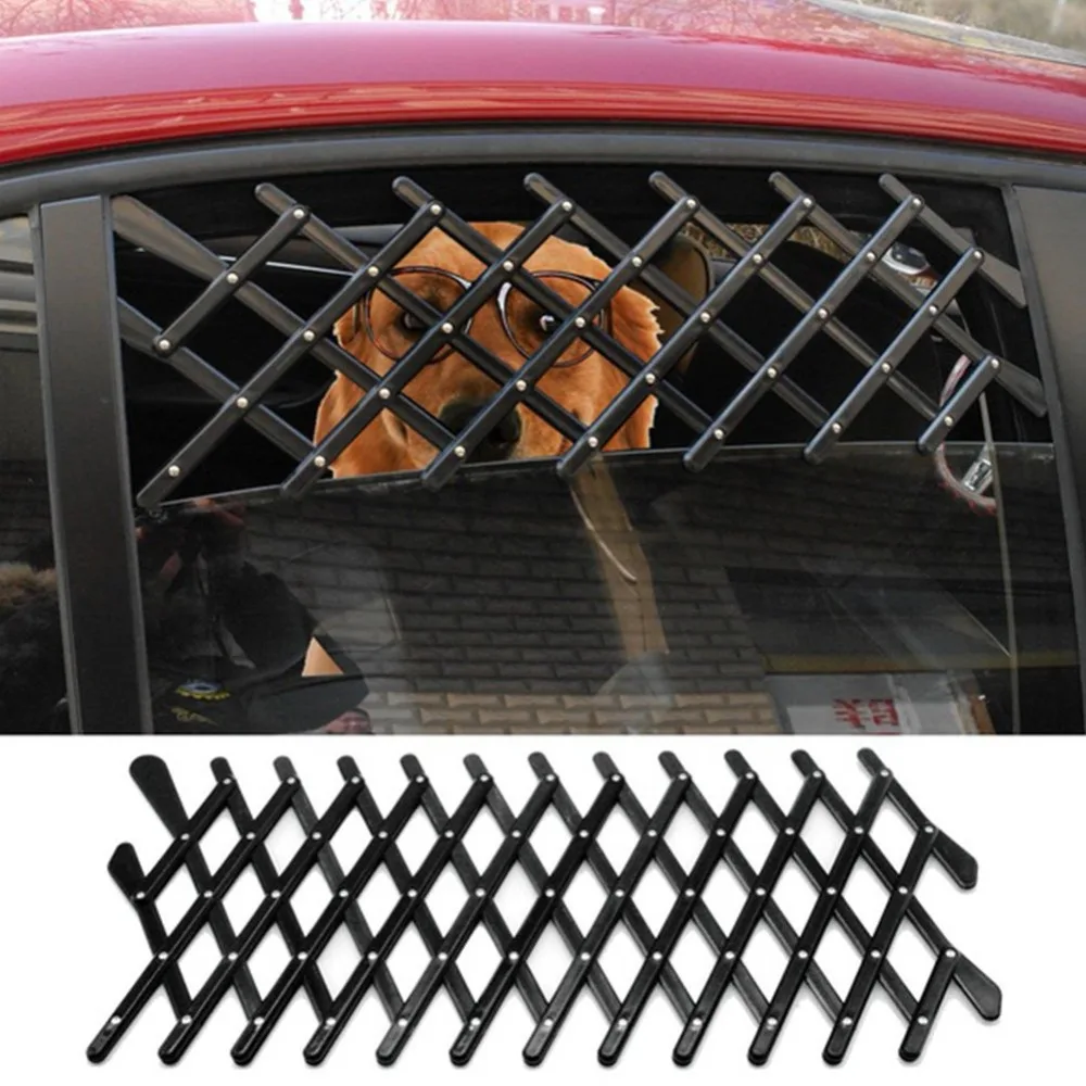 

Pet Fence For Car Dog Travel Window Grill Ventilator Security Telescopic Fence Mesh Car Window Door Guard Lattice Net Barrier