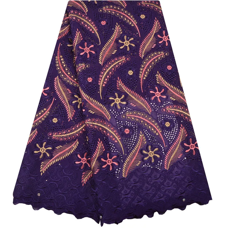 

Beautiful High Quality Swiss Voile Lace 2018 African Lace Fabric 5 Yards African Swiss Cotton Voile Lace Fabric For Wedding 1263