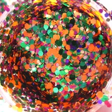 Хэллоуин украшения шестигранные матовые блестящие смеси 3d-украшения для ногтей G488