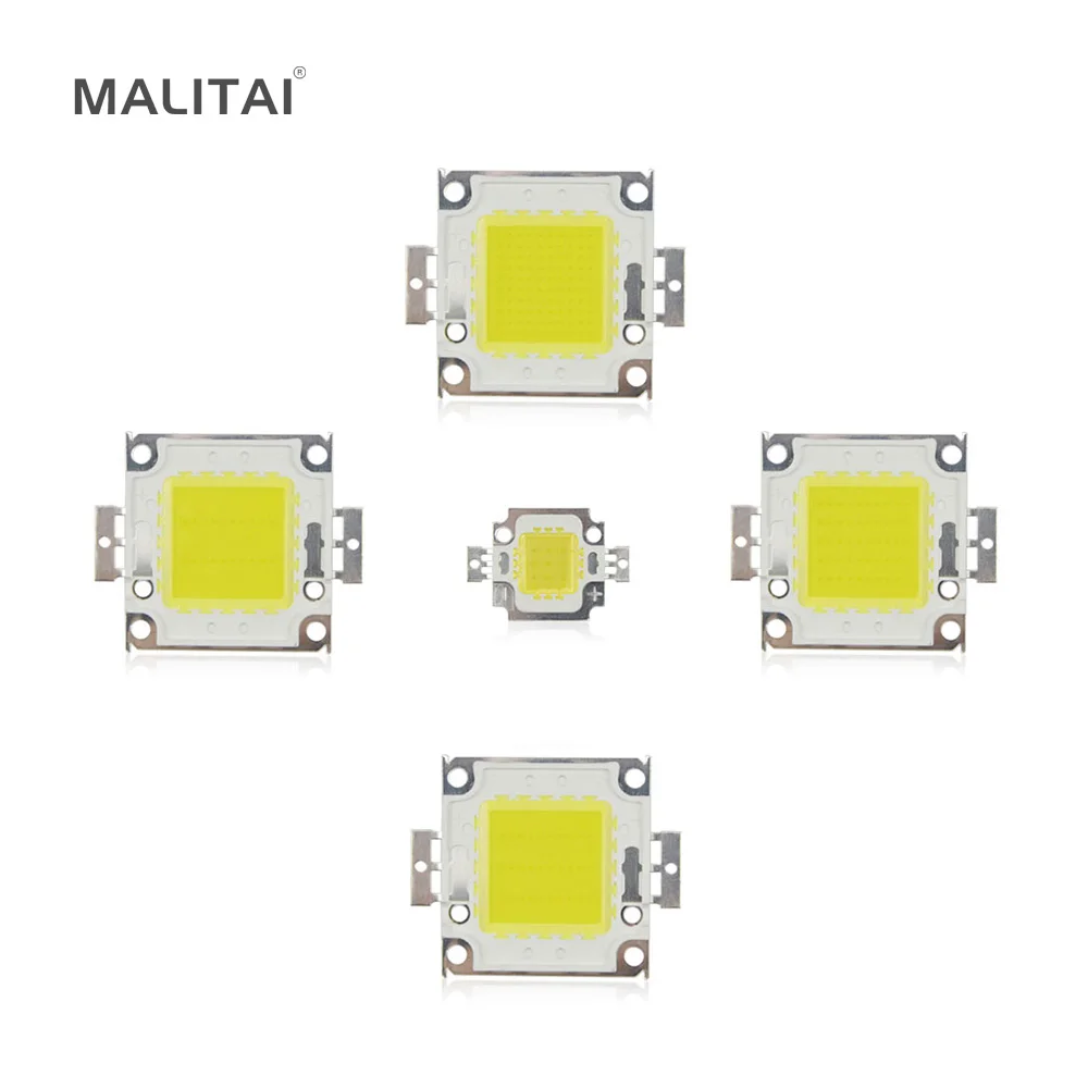 

1Pcs White / Warm white High Power 10W 20W 30W 50W 100W LED Integrated Chip IC lamp SMD COB Spotlight Bulb Flood light