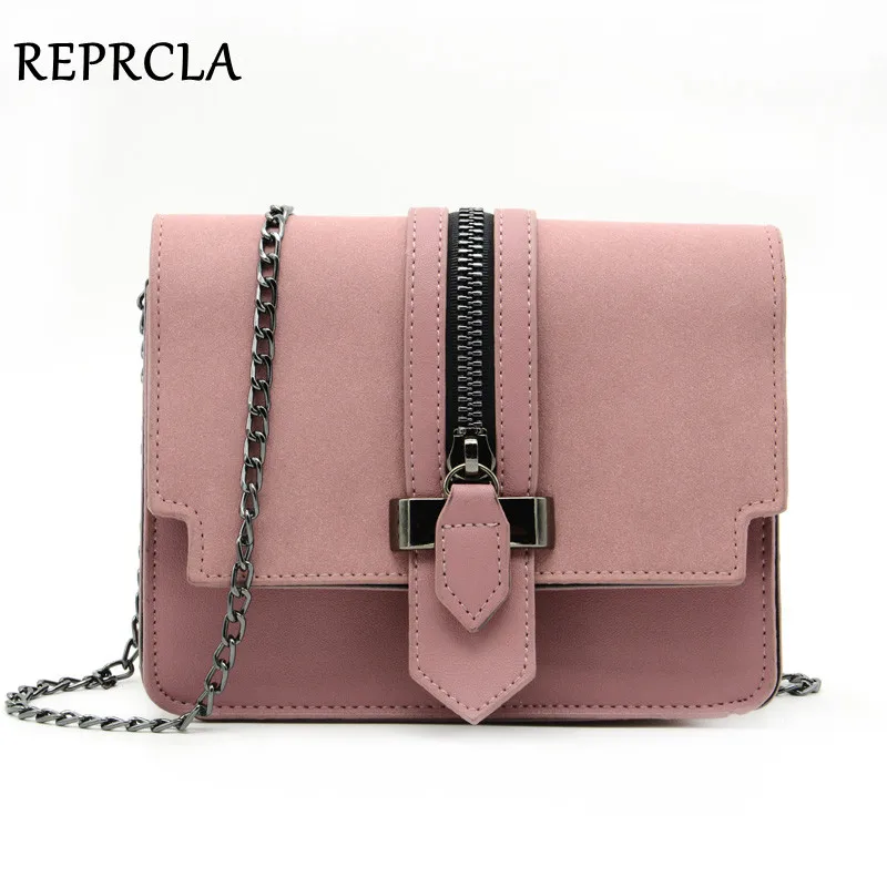 Beste REPRCLA Mode Matte PU Leer Vrouwen Tassen Hoge Kwaliteit Handtassen Designer Schoudertas Kleine Keten Crossbody Messenger Bags