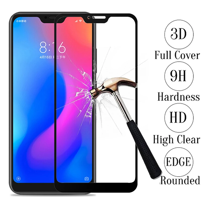 Закаленное 3d-стекло с полным покрытием для Xiaomi Mi A2 Lite Redmi 6 Pro A1 6A Note 5 4X защита
