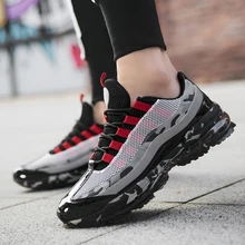 Дышащая Спортивная обувь для мужчин, удобные брендовые новые кроссовки, размеры 39-46, уличная сетчатая Обувь На Шнуровке Для Фитнеса, бега, спортивная обувь для мужчин