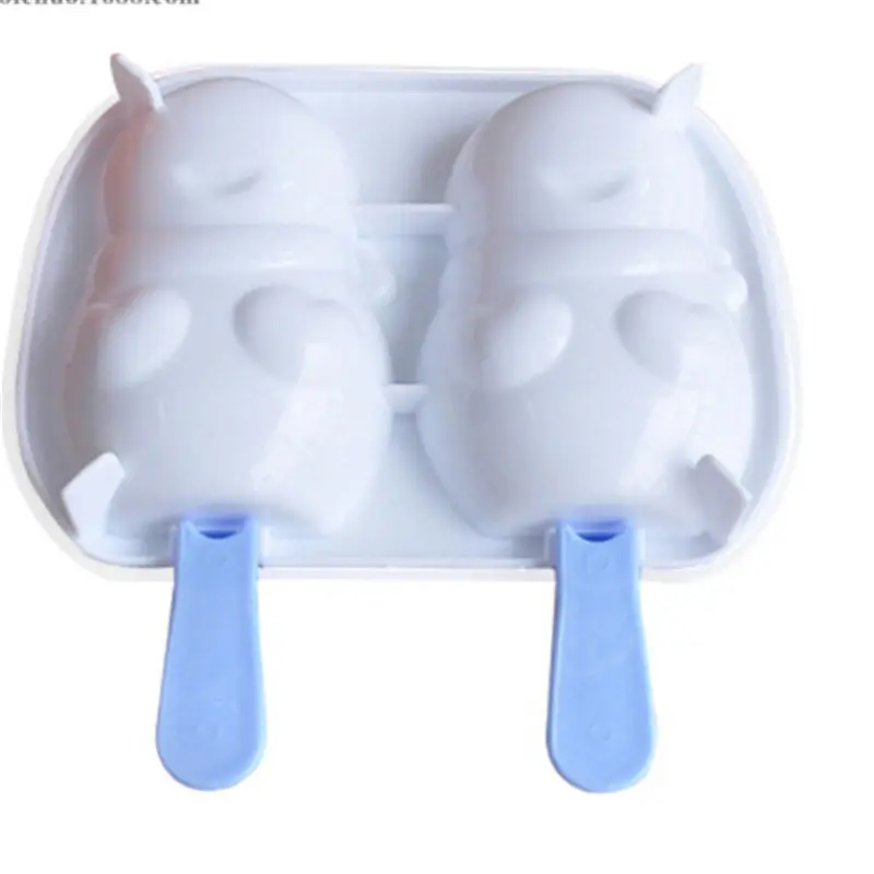 

Ice Pop Lolly Mold Snowman&Rabbit Shape Popsicle Tray Pan Ice Cream Frozen Maker Kitchen DIY Mold Ice Cream Tools Cooking tools