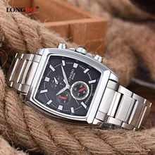 Longbo 2017 fashion square reloj de cuarzo hombres relojes de primeras marcas de lujo reloj hombre reloj de pulsera para hombres relogio masculino hodinky