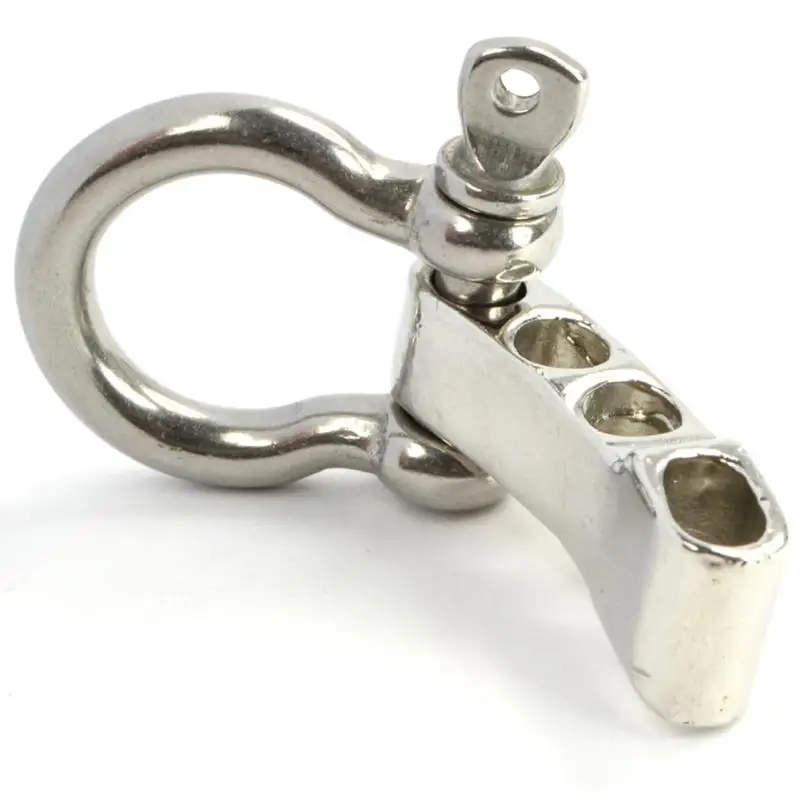 

High quality Alloy Adjustable O and U Shape Shackle Outdoor Survival Rope Paracord Bracelet Buckle For Outdoor Sport