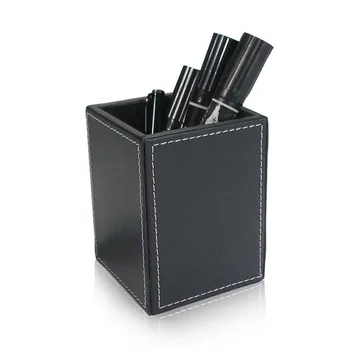 

Storage Box PU Leather Remote Control Holder Makeup Cosmetic Case Desk Organizer Home Decor High Quality