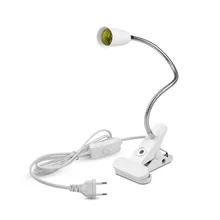 E27 гибкий держатель для лампы в спальню, настольная лампа с переключателем вкл/выкл, светодиодный светильник, держатель для учебы, лампа для чтения