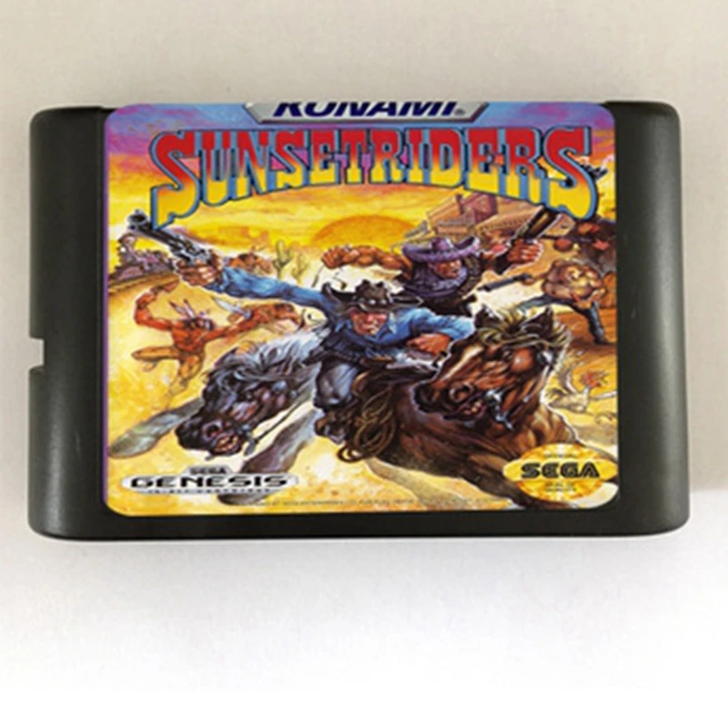 Игровой картридж Sunsetriders новейшая 16 битная игровая карта для Sega Mega Drive / Genesis System|16