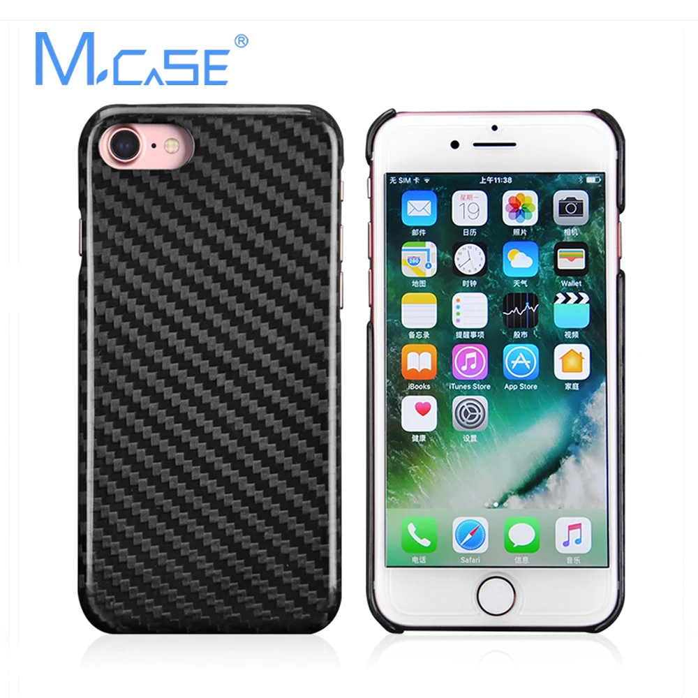 bilder für Mcase 0,7mm Ultradünne 100% Real Carbon Fiber Fall-abdeckung Für iPhone 7, Für iPhone 7 Plus (freies 9 H displayschutzfolie) bilder für Mcase 0,7mm Ultradünne 100% Real Carbon Fiber Fall-abdeckung Für iPhone 7, Für iPhone 7 Plus (freies 9 H displayschutzfolie)