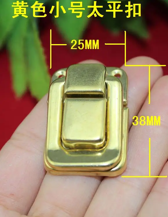 25*38mm Small Pacific box buckle Antique hasp Lock Wine