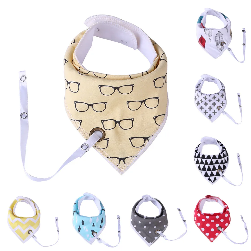 

Cute Cartoon Fox Print Baby Bibs Newborn Boys Girls Adjustable Feeding Bandana bibs Triangle Bebes Saliva Towel dribble bibs