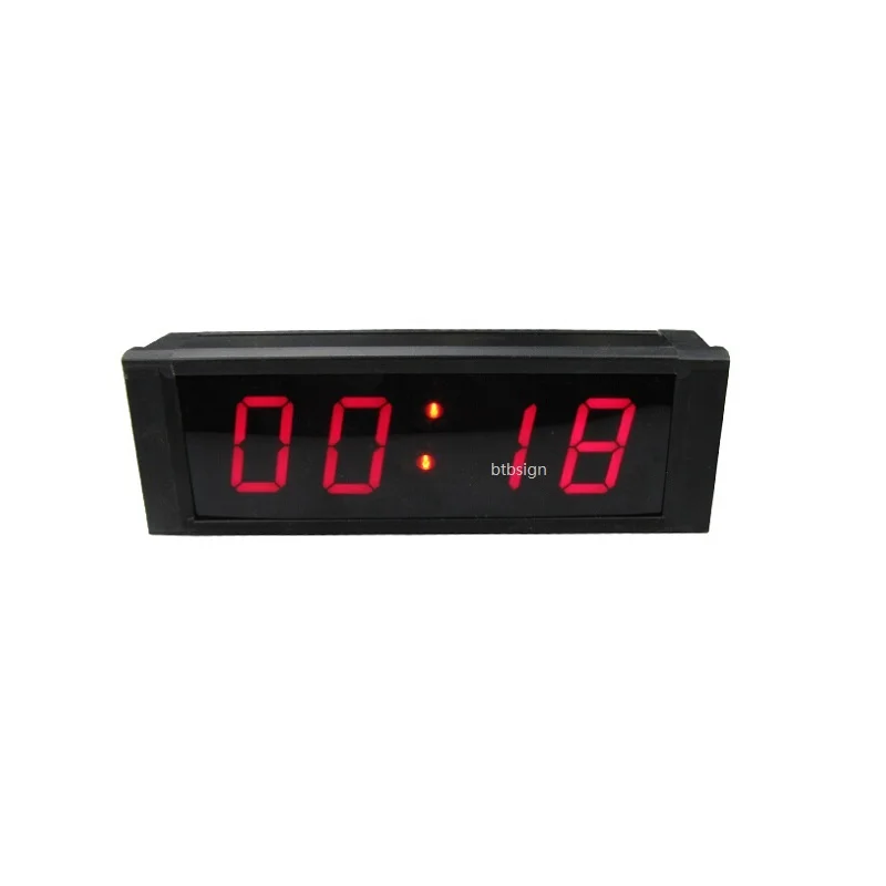 1'' 4Digits Mini Wall Clock LED Countdown Clock Countdown Count Up in
