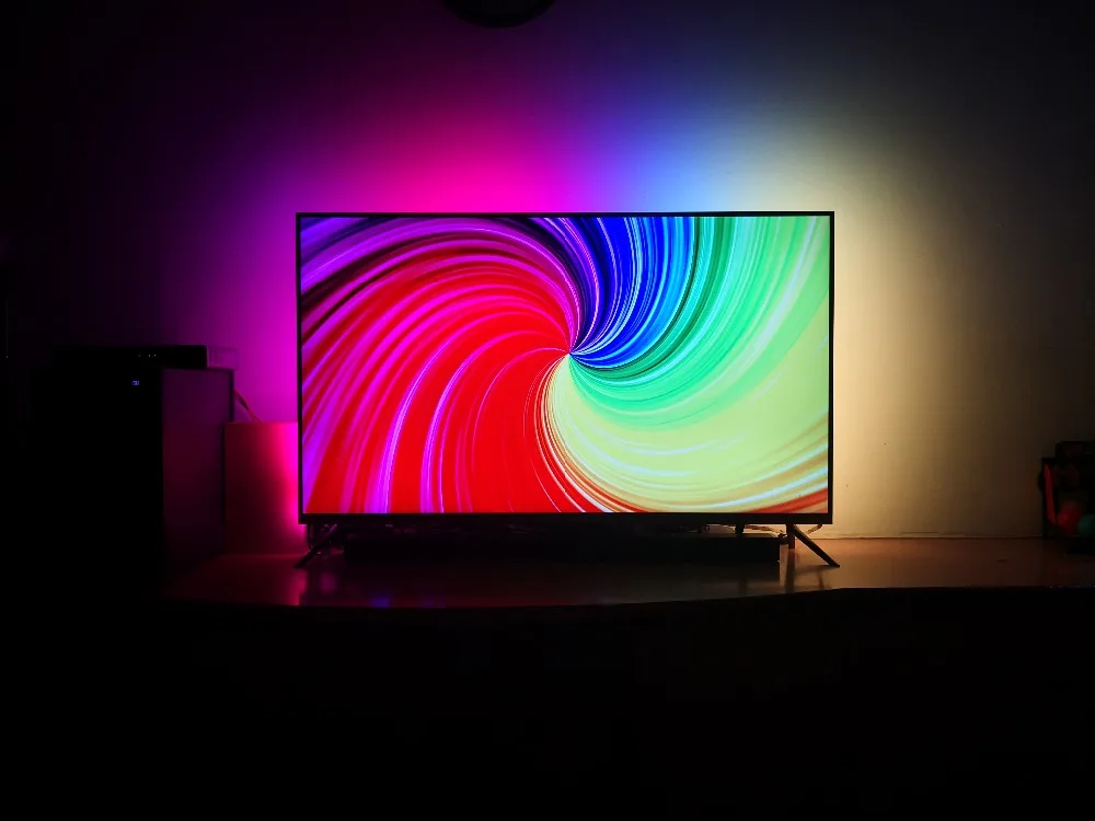 5 в 5050 RGB Светодиодная лента цвет мечты WS2812b Смарт пиксель полоса USB для HD ТВ Настольный ПК экран ТВ ПОДСВЕТКА WS2812 Ambilight-комплект