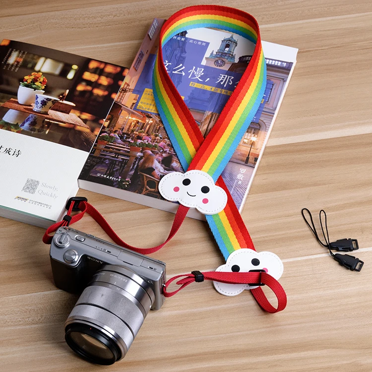Радуга Камера ремень ремешок Горячий башмак для Canon Nikon sony Pentax Fujifilm samsung